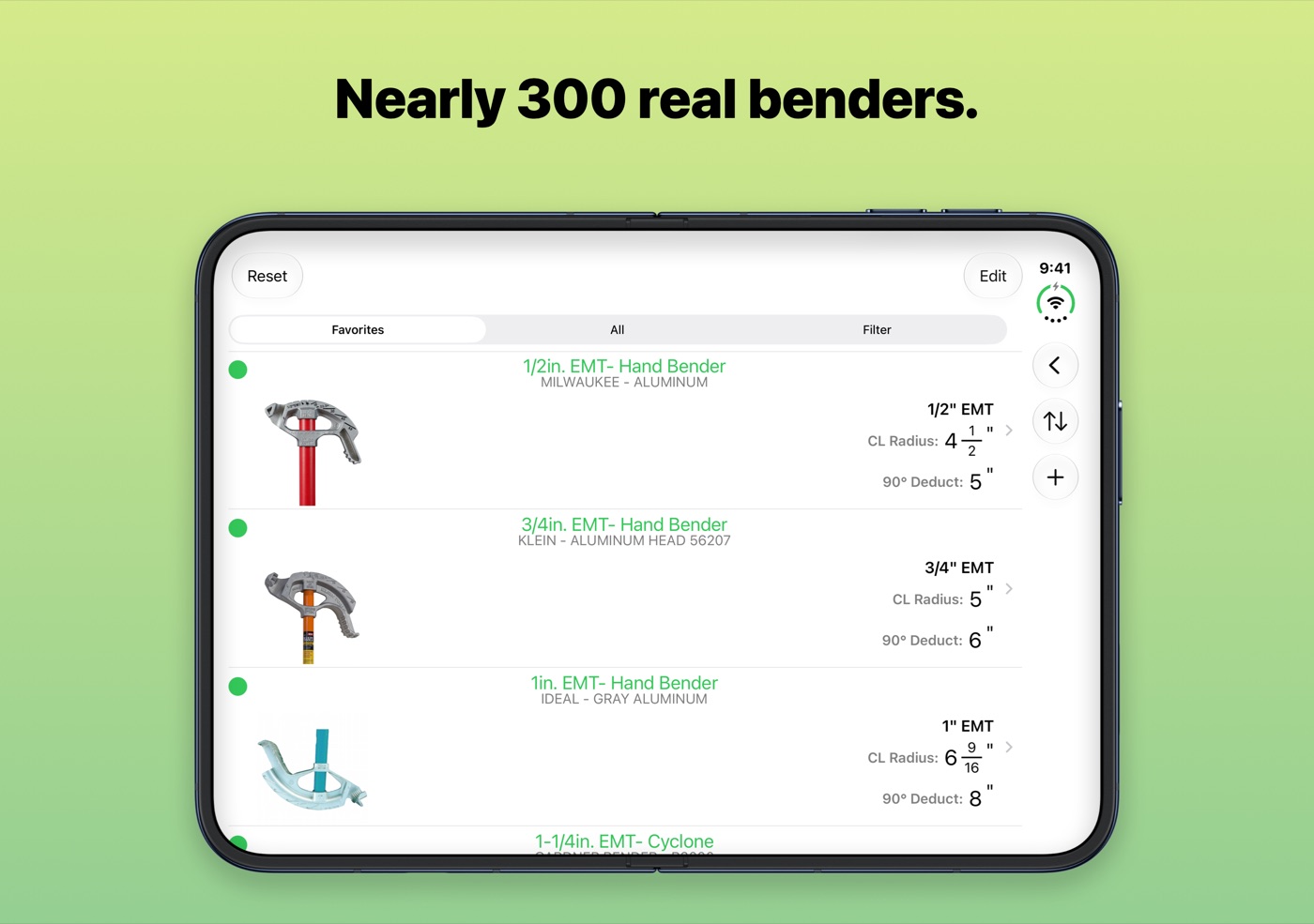 Nearly 300 real benders.